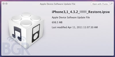 iOS 4.3.2 Scheduled to Drop in the Next Week!