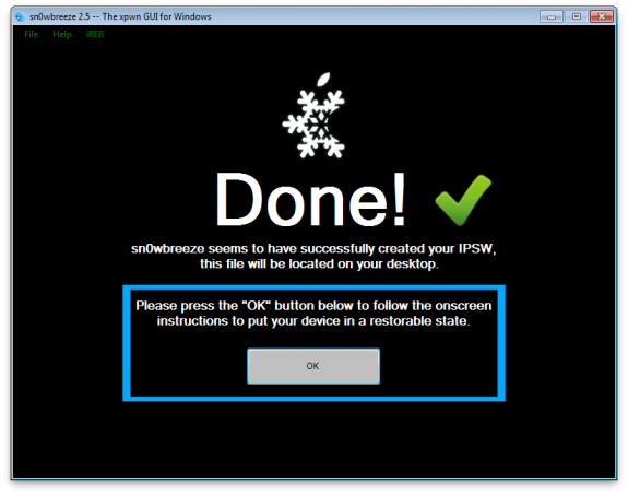 Screen shot 2011 04 04 at 1.21.12 PM 575x453 How To Jailbreak Untethered All iOS 4.3.1 Devices Using Sn0wbreeze 2.5